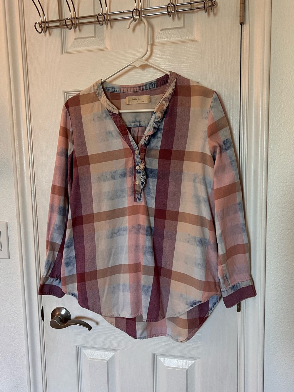 Anthropologie plaid tunic